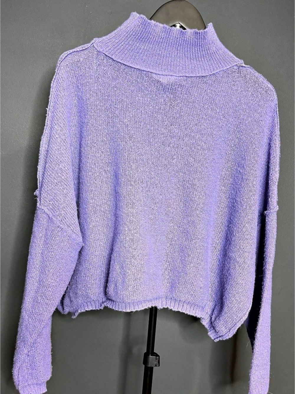 GeeGee Cowl Neck Sweater Purple Size Small